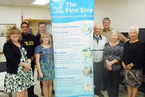 Representatives, guest speakers and local seniors at the Seniors and Law Enforcement Together (S.A.L.T.) committee’s first information session at the Storrington Centre in Sunbury on April 19